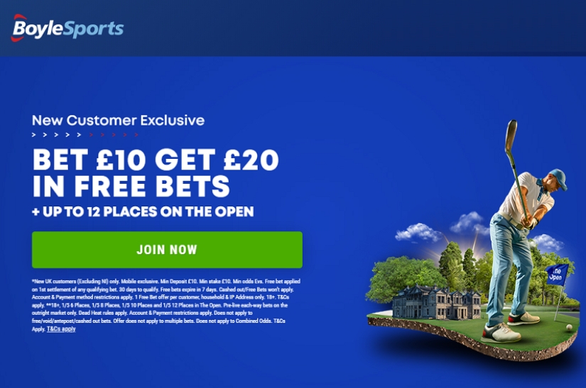 Open Championship Bet Get In Free Bets Plus Places On