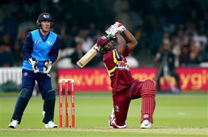 Andre Russell tends to throw caution to the wind when batting for the West Indies. (Getty Images)