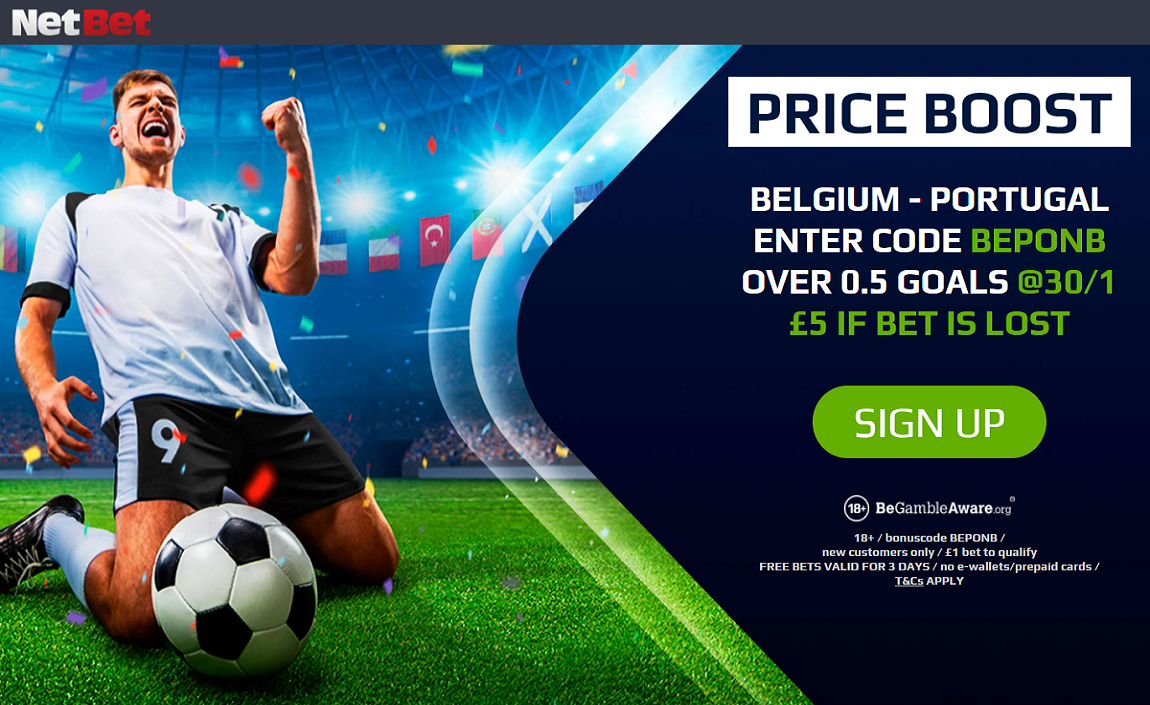 Belgium vs Portugal Risk-Free Boost | Get A Risk-Free 30/1 On +0.5 Goals