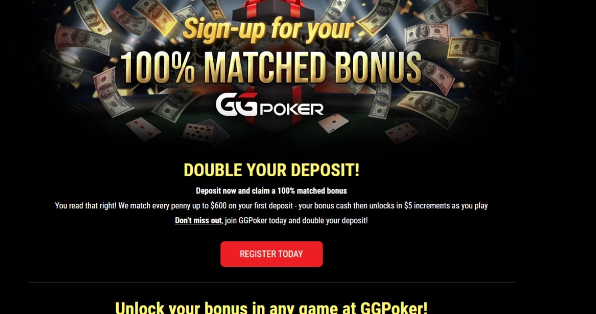 GGPoker Promo Code WIRED gets you up to 600 Bonus