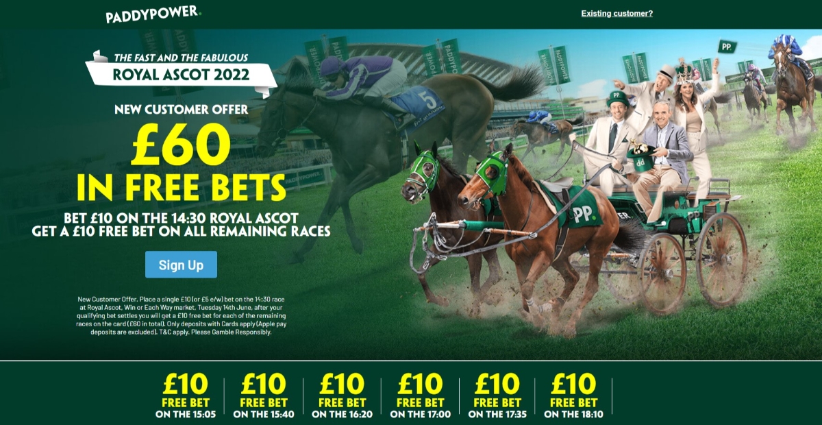 paddy-power-racing-offer-bet-10-get-60-royal-ascot-day-1-june-14