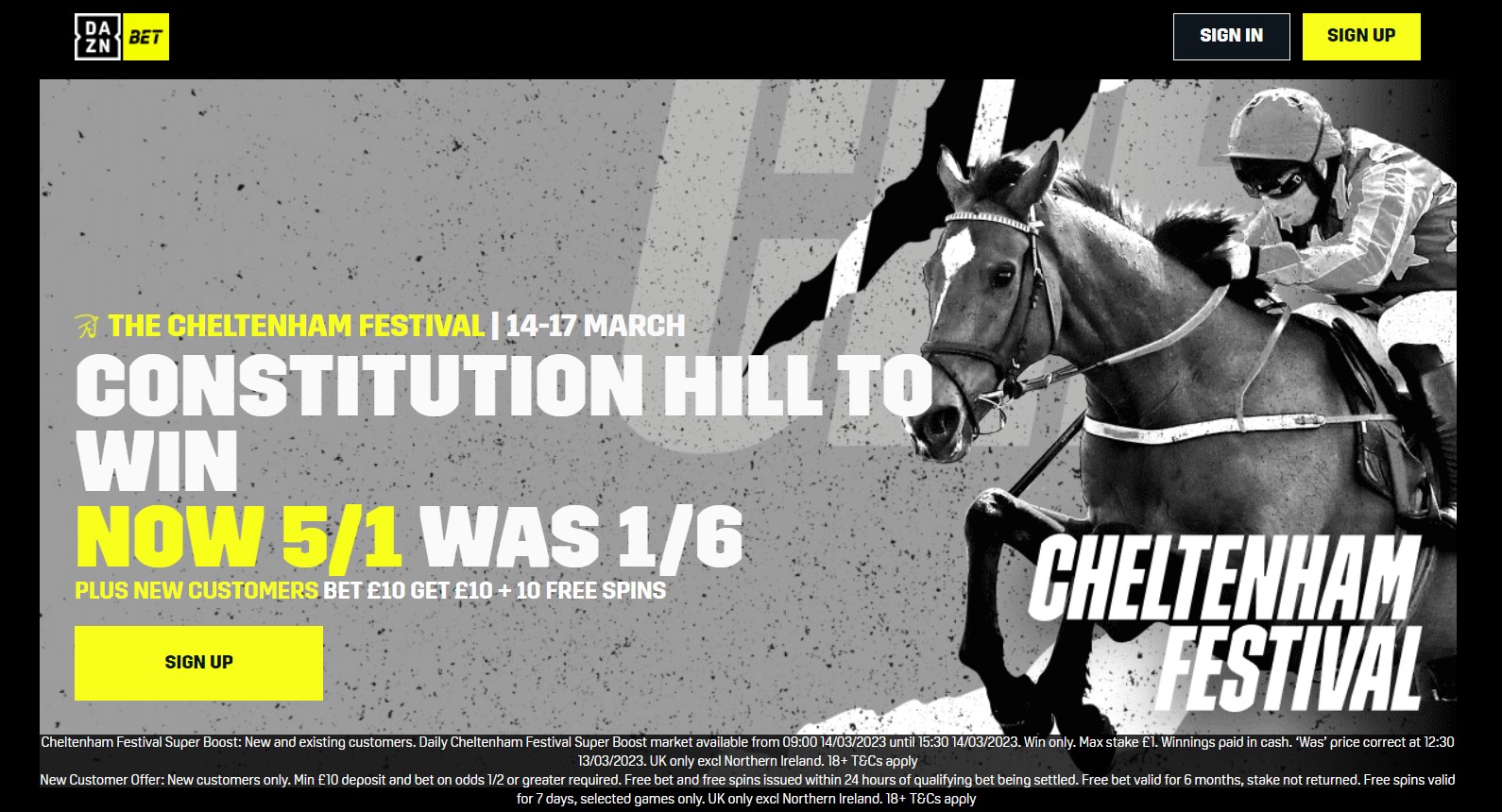 bet365 Cheltenham Super Boost: Constitution Hill Boosted To Evens