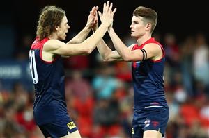 Gold Coast Suns and the Melbourne Demons (Getty Images)