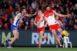 North Melbourne Kangaroos and the Sydney Swans (Getty Images)