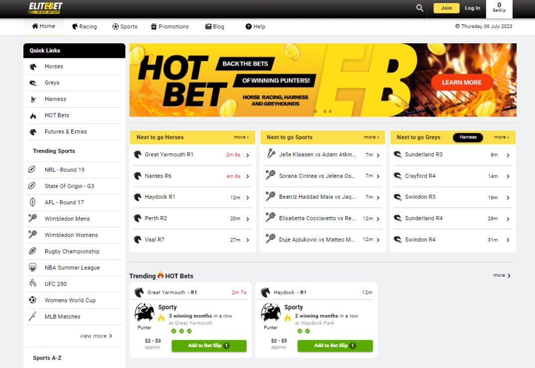 EliteBet.com.au Code - BETSAU Code launched by new Australian betting site