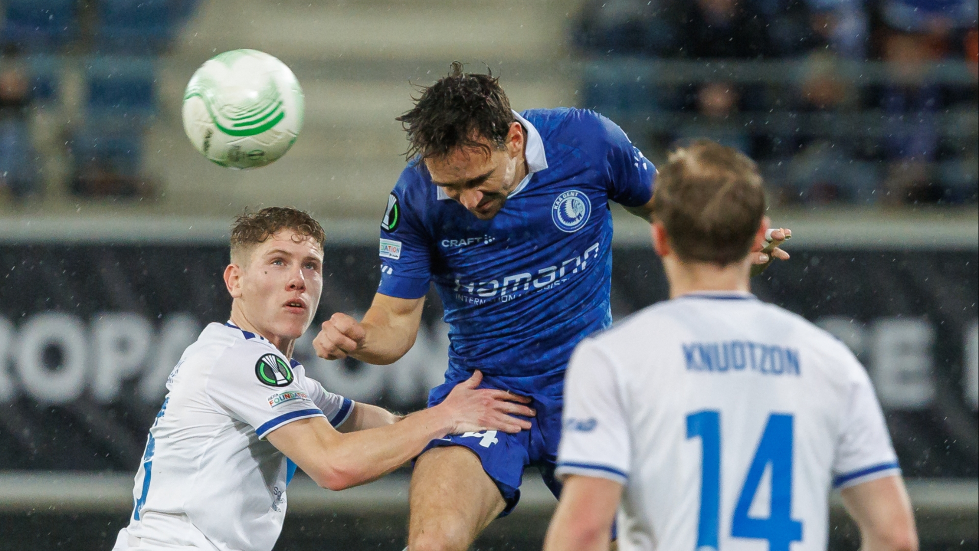 Arni Frederiksberg of KI Klaksvik scores the first goal during the News  Photo - Getty Images