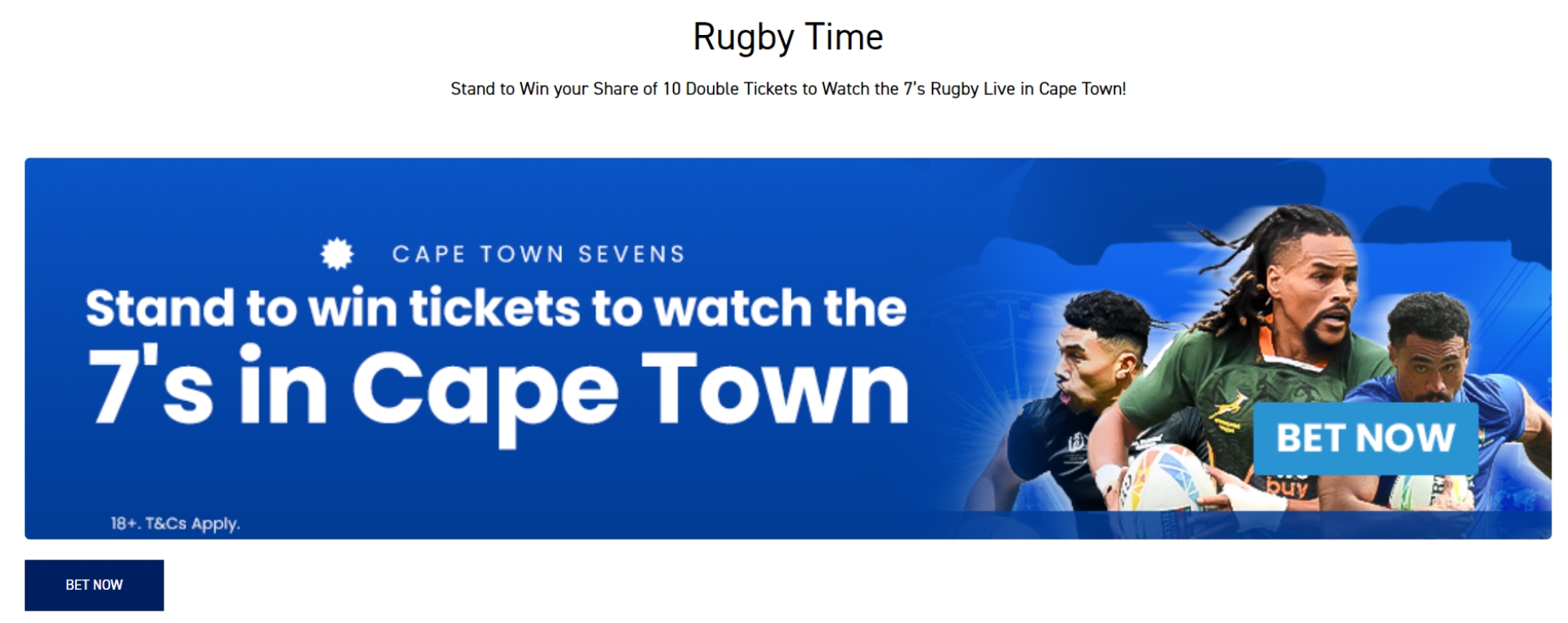 Win Cape Town Sevens Tickets at Boylesports