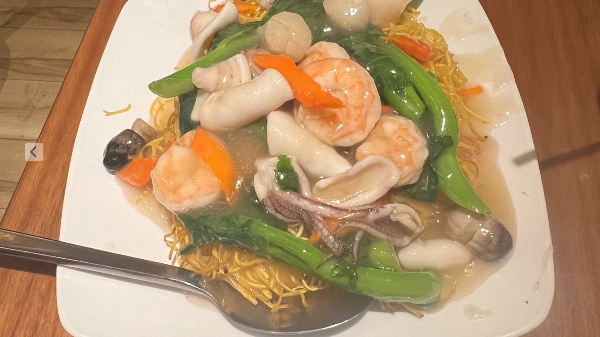 Crispy Seafood Noodles, Ondori at Orleans, Las Vegas