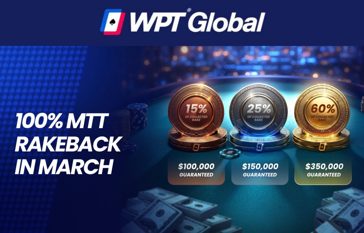 WPT Global MTT Rakeback in March