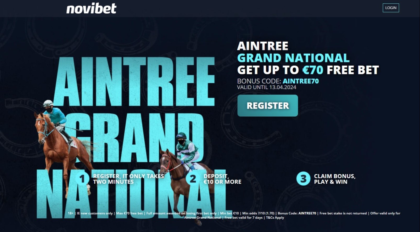 Aintree Offer Get a Free Bet worth up to €70 for the Grand National