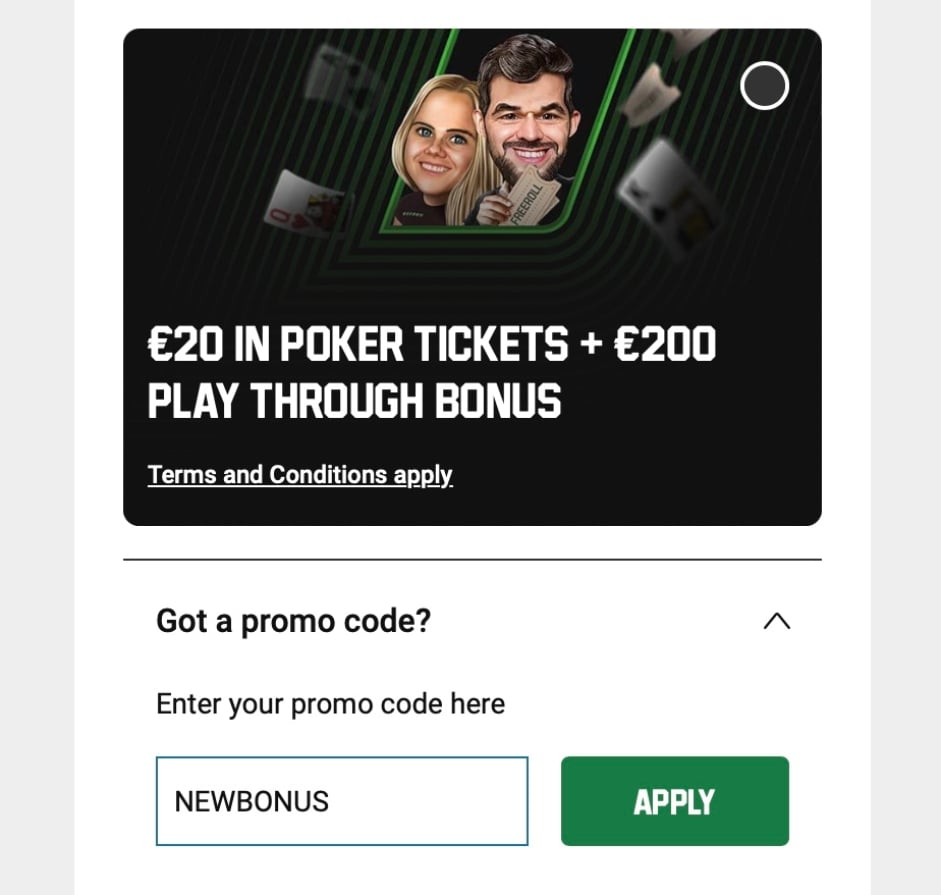 Unibet Poker Promo Code