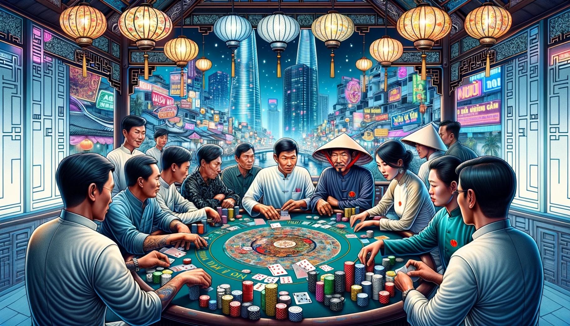Poker in Vietnam with No Hats Please