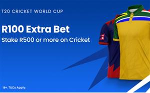 Extra Bets with Boylesports - Spend R500 on the T20 Cricket World Cup and earn a R100 in extra bets
