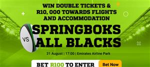 Springboks vs All Blacks - Win tickets to watch South Africa and New Zealand in the Rugby Championship