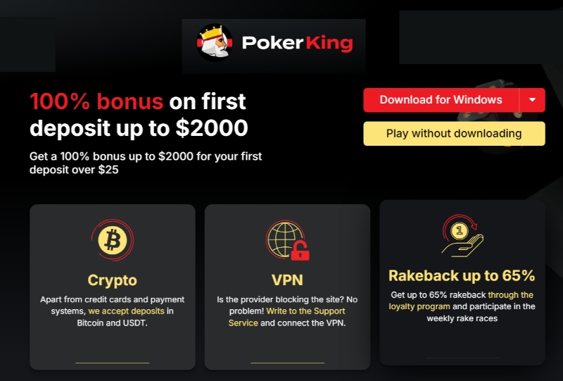 PokerKing Promo Code NEWBONUS