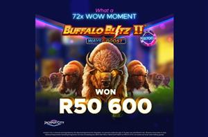 72x WOW Moment At Jackpot City: R700 Bet Into R50,600 Big Win