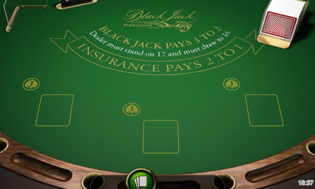 blackjack professional play