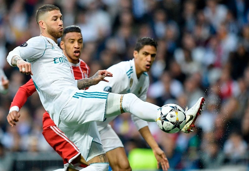 Sergio Ramos and Raphael Varane