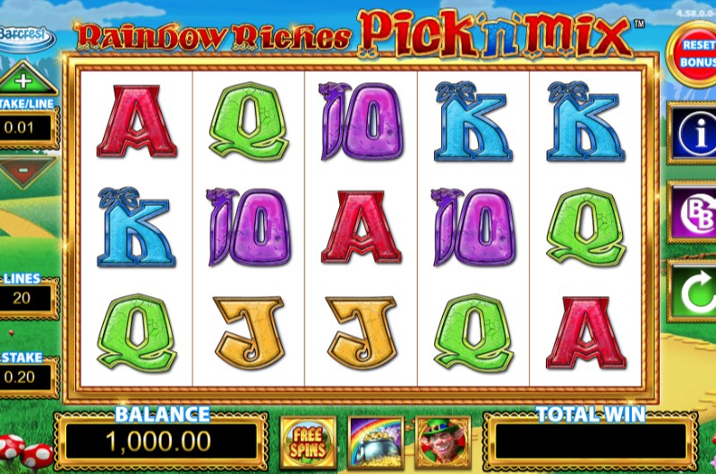 Rainbow Riches Pick N Mix No Deposit