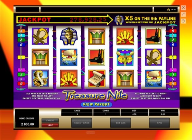 Treasure nile slot reviewed