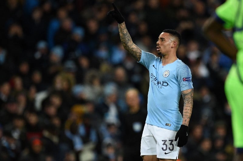 Gabriel Jesus heads into Tuesday's UEFA Champions League quarter-final off the back of a goal against Brighton. (Getty Images)