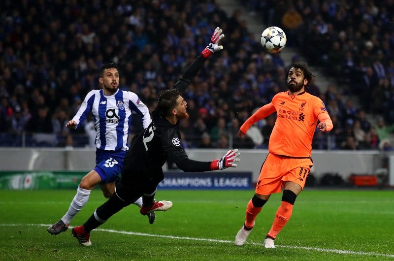 m salah scoring against porto