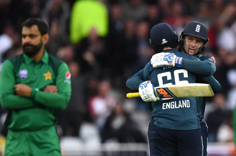 Jason Roy batting during 4th ODI vs Pakistan