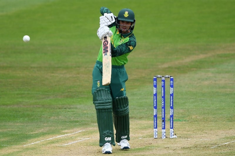 Quinton De Kock is tipped to finish as South Africa's top runscorer yet again in this crucial Cricket World Cup clash against India. (Getty Images)