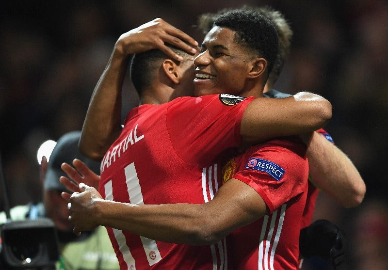 Marcus Rashford and Anthony Martial