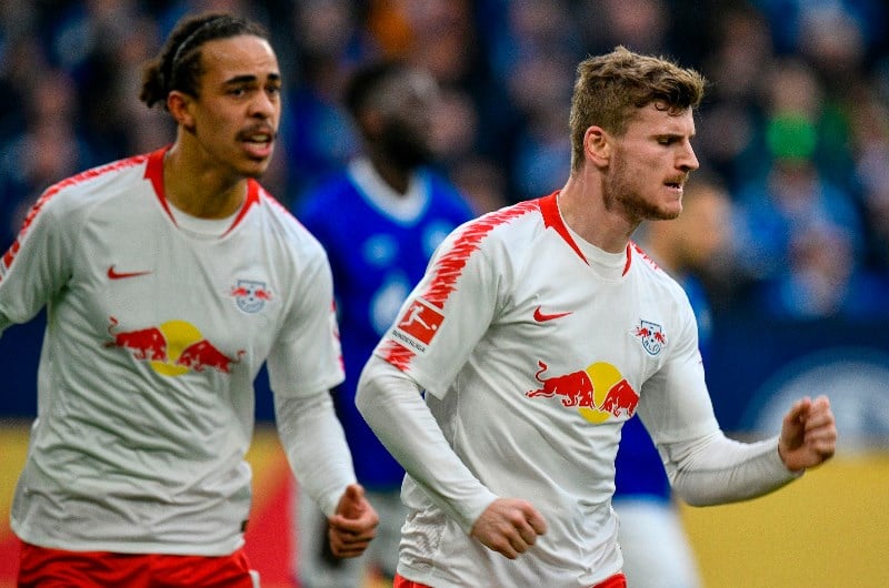 leipzig schalke Timo Werner Poulsen