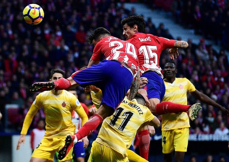 Jose Gimenez and Stefan Savic 