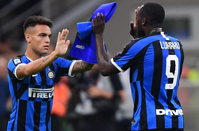 Lautaro Martinez and Romelu Lukaku