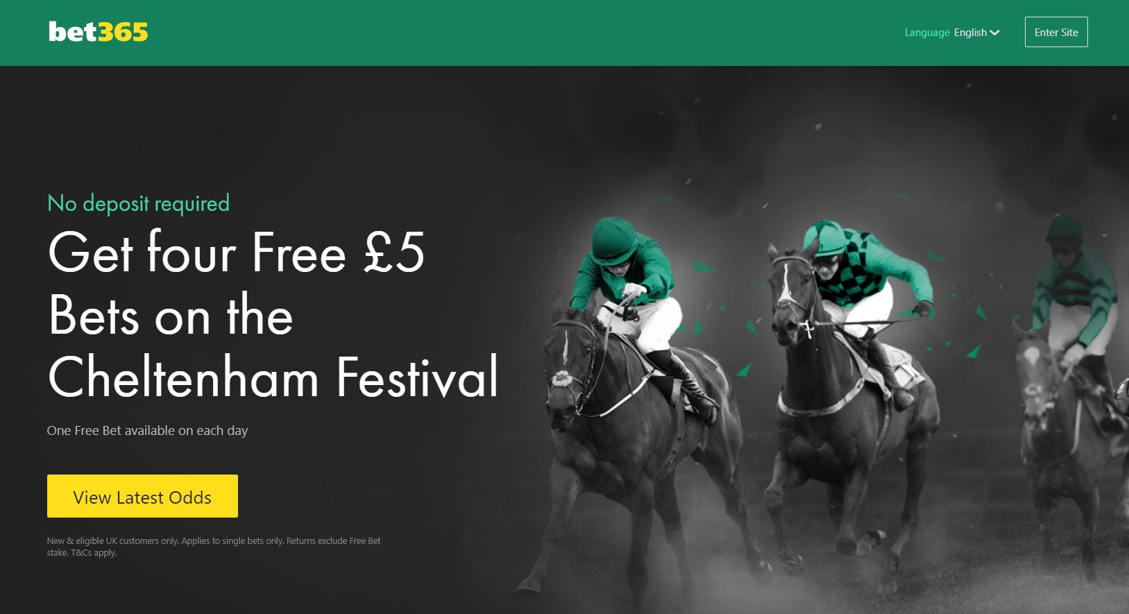 Bet365 No Deposit Offer | £5 free bet each day Cheltenham Festival