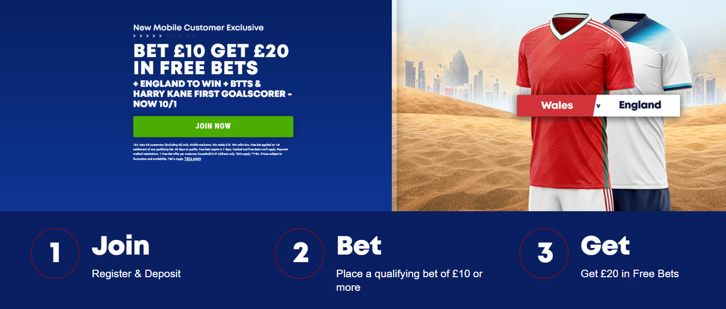 BTTS and Win Free Bet - Bet £10 get £30 in Free Bets