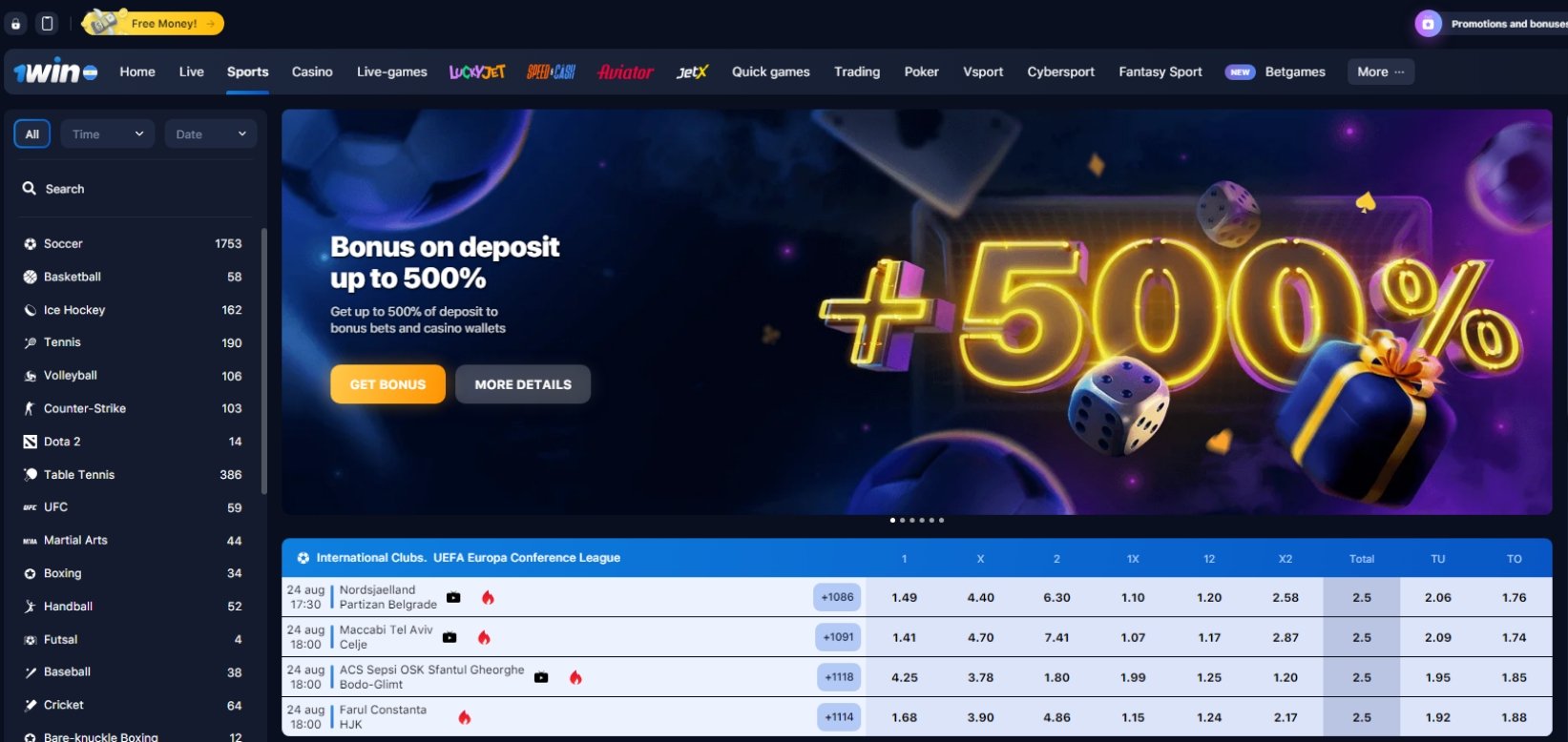 1 win бонусы спорт как использовать